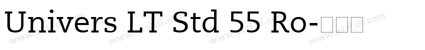Univers LT Std 55 Ro字体转换